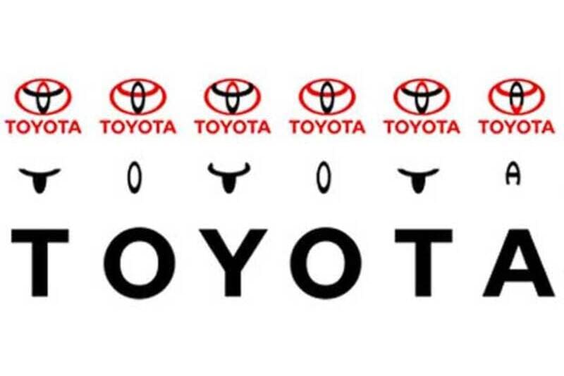 Mensajes ocultos en los logotipos Toyota