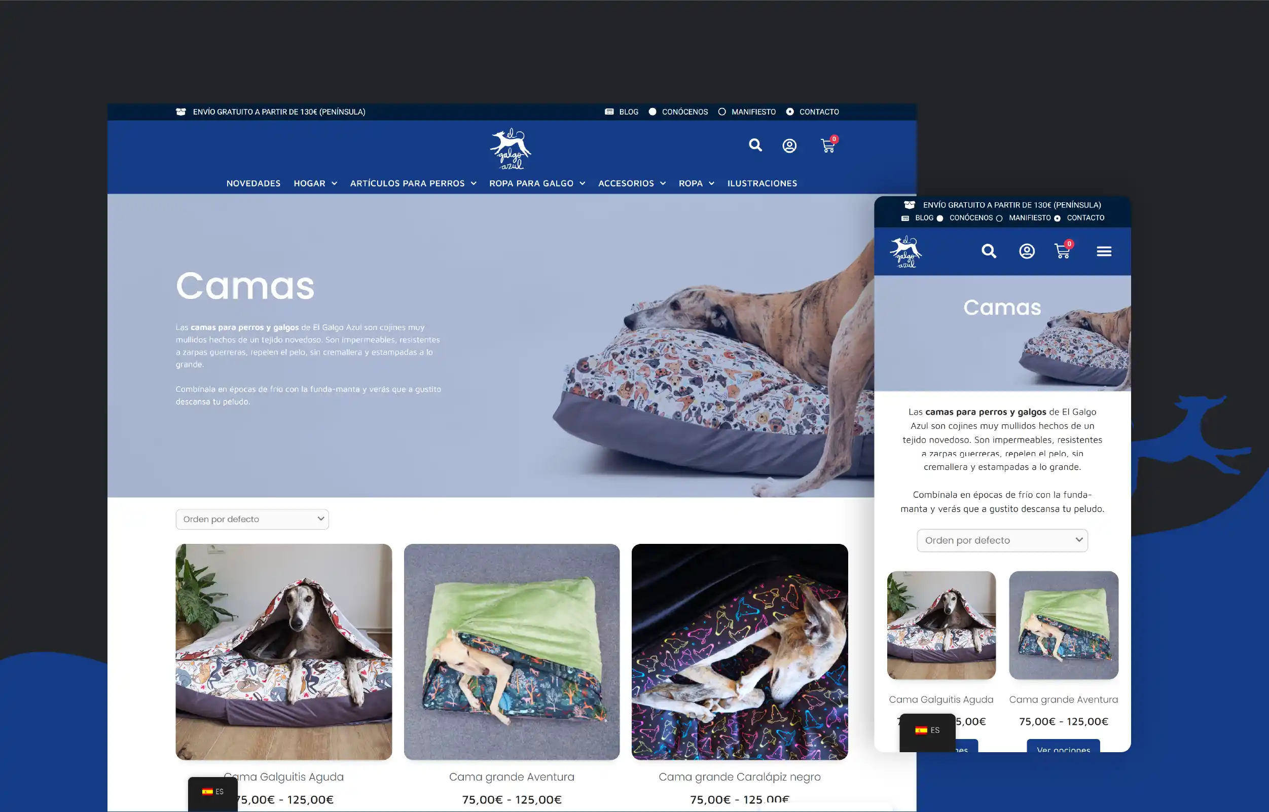El Galgo Azul | Accesorios para Galgos