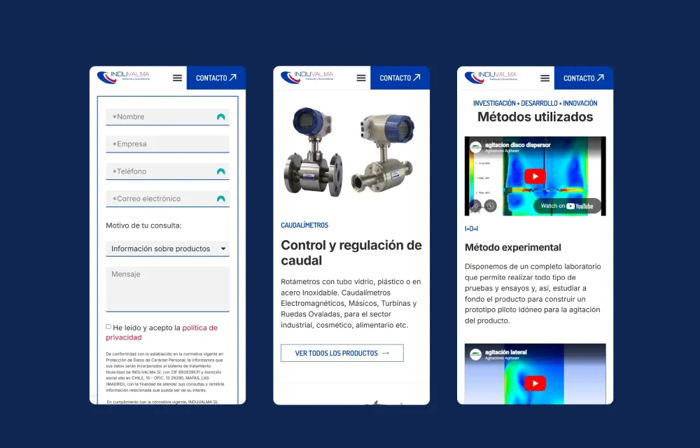Induvalma | Agitadores, Válvulas y Bombas Industriales