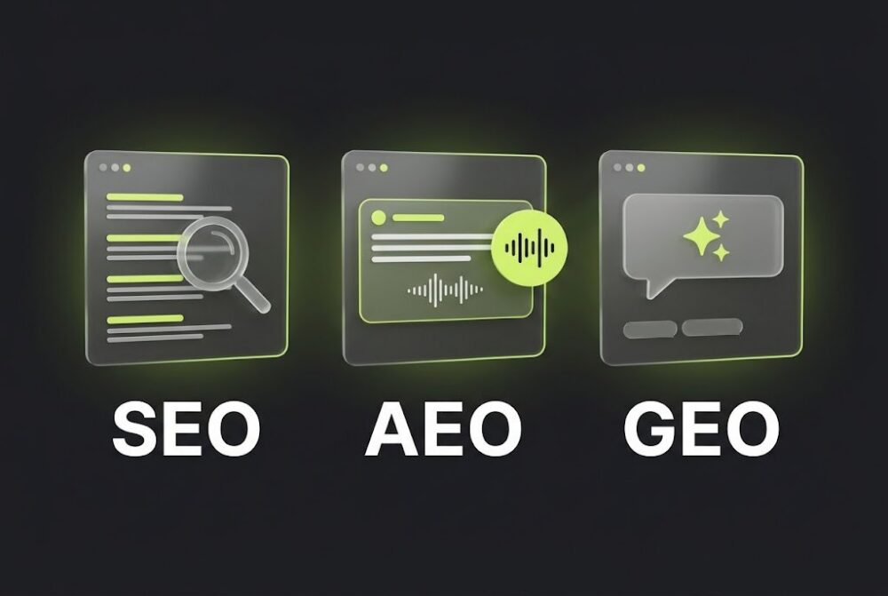 Diferencias entre SEO, GEO y AEO